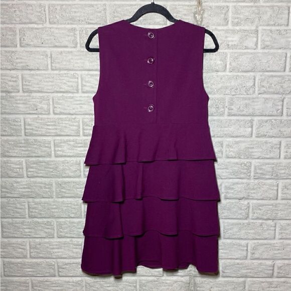 MSRP $335 Theory Selma Ruffled Dress Women's Size Medium - Picture 6 of 10